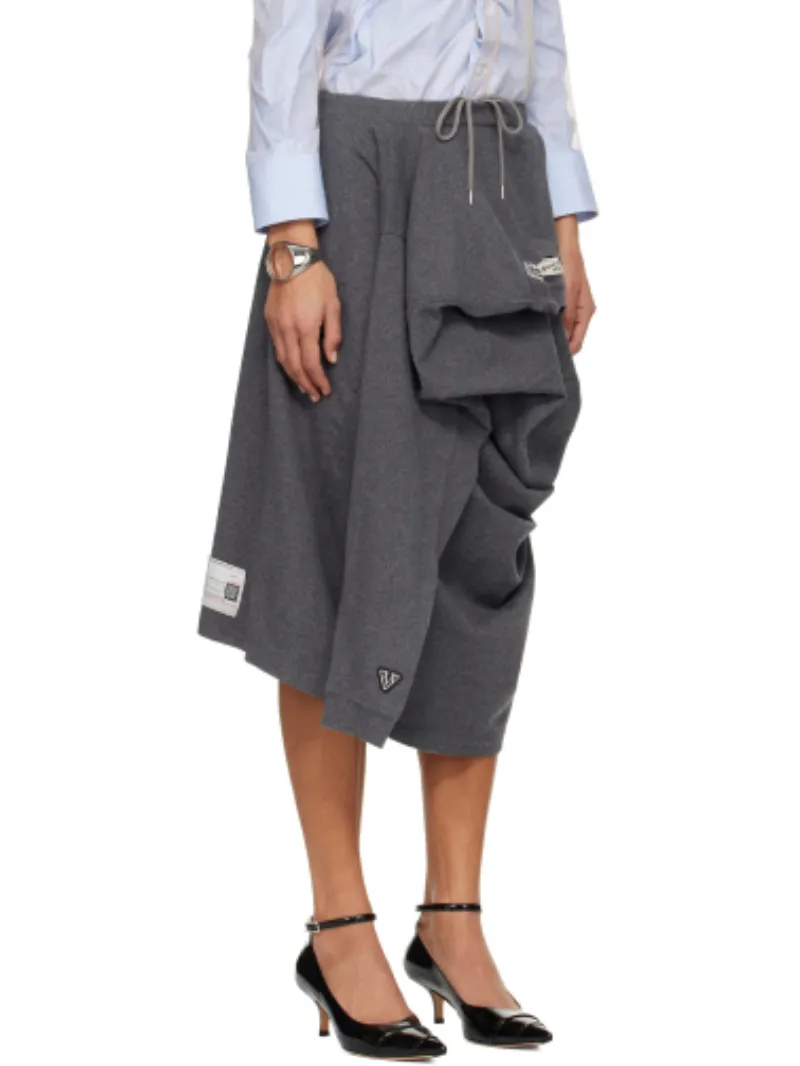Draped Asymmetrical Skirt