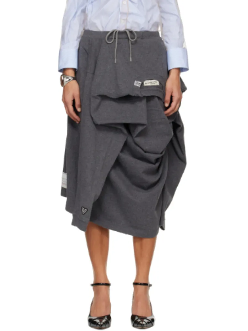 Draped Asymmetrical Skirt