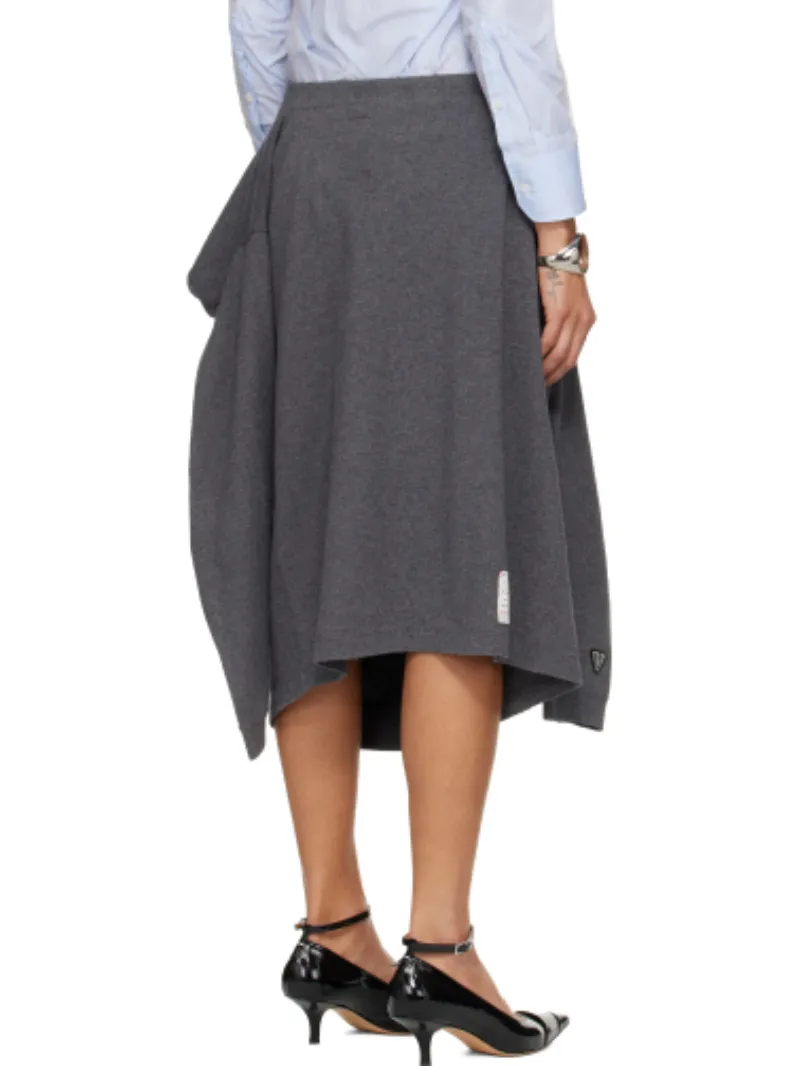 Draped Asymmetrical Skirt