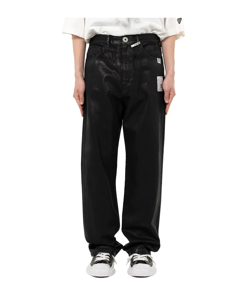 Two-Tone Coated Jeans