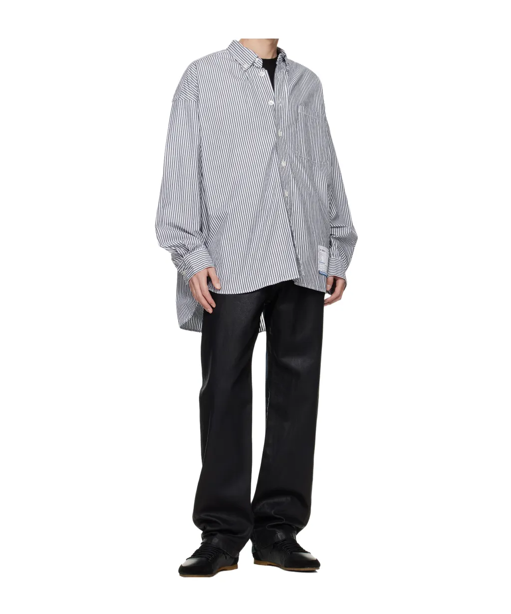 Two-Tone Coated Jeans