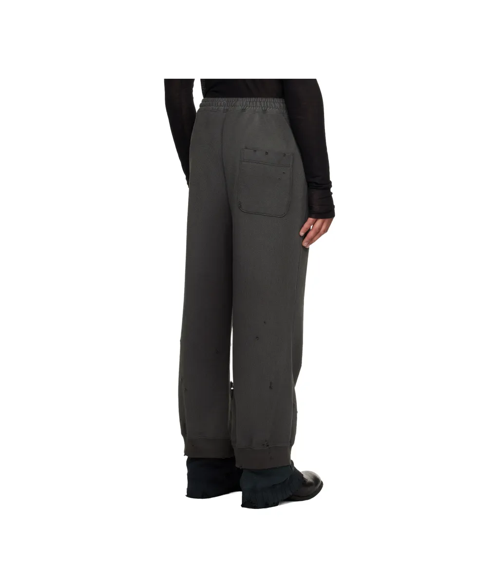 Drawstring Distressed Track Pants