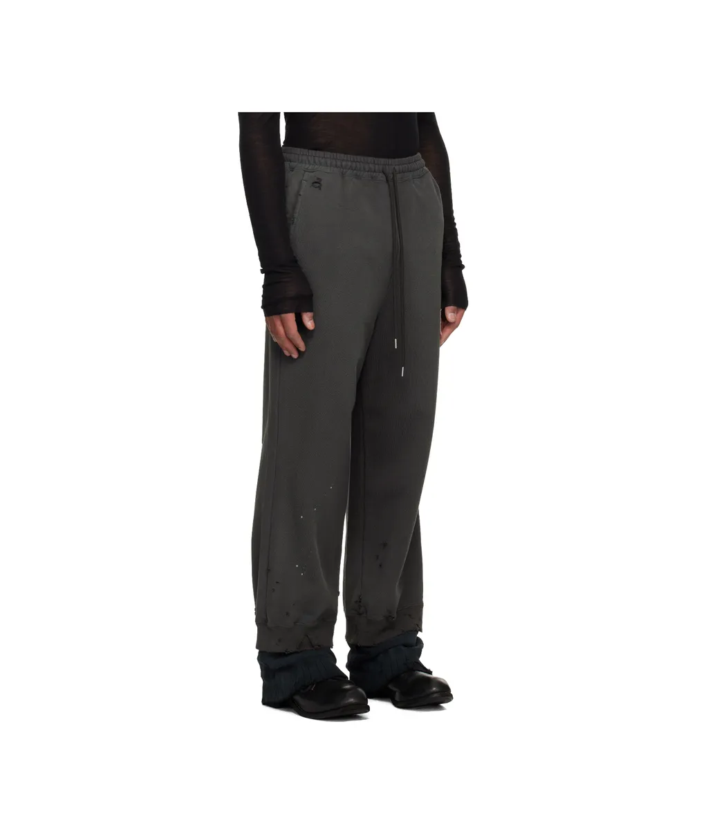 Drawstring Distressed Track Pants
