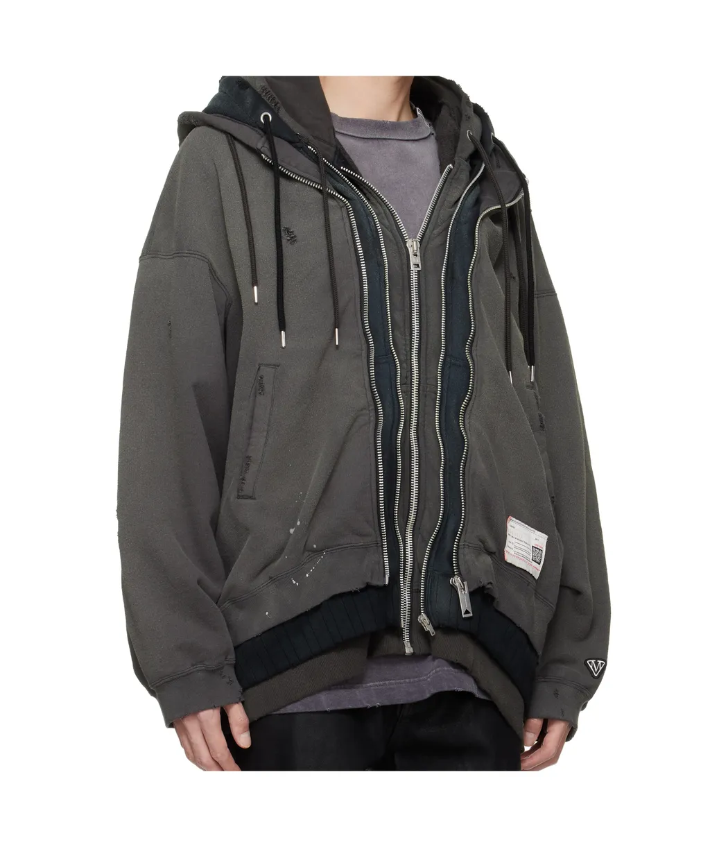 Triple Layered Zip-Up Hoodie