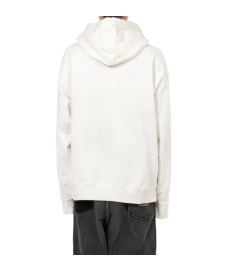 Happy Face Printed Distressed Hoodie