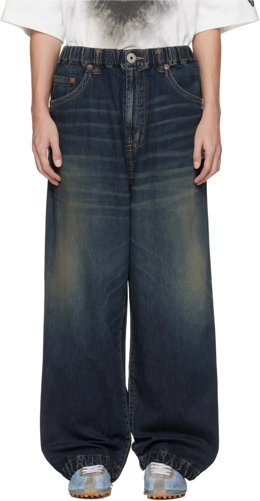 Elastic Waist Jeans