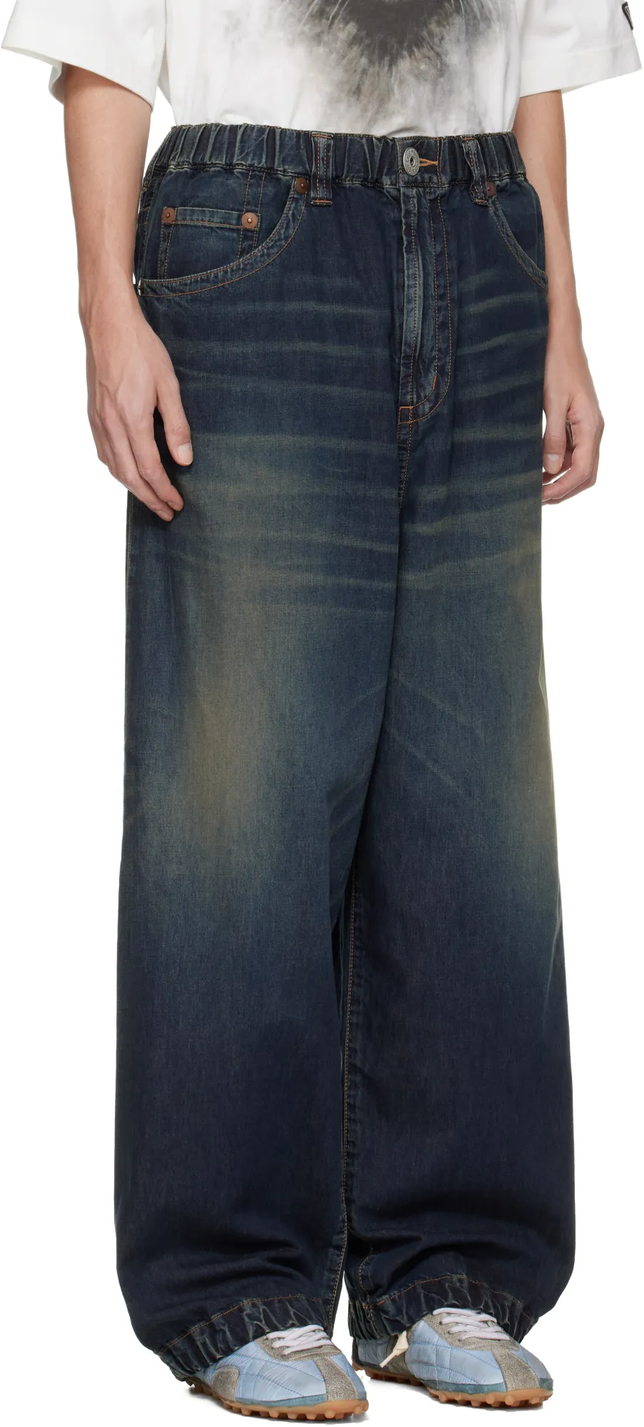 Elastic Waist Jeans