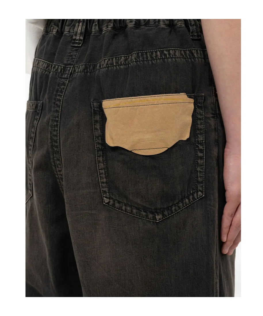 Elasticated-Waist Jeans