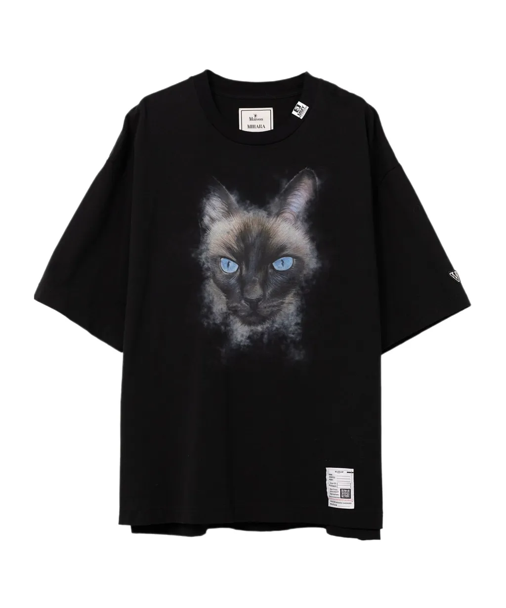 Cat Printed Oversize T-Shirt