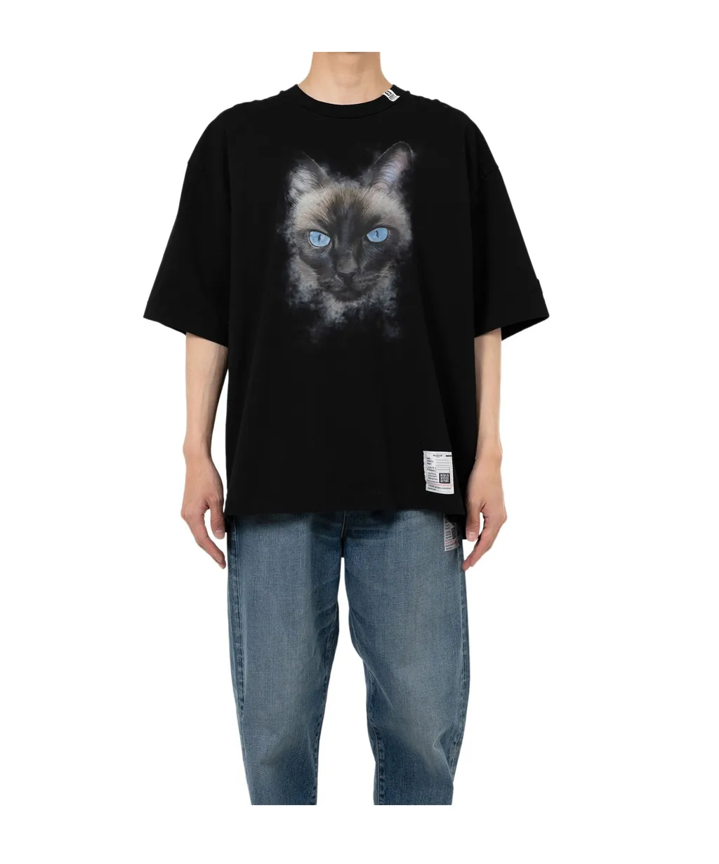Cat Printed Oversize T-Shirt
