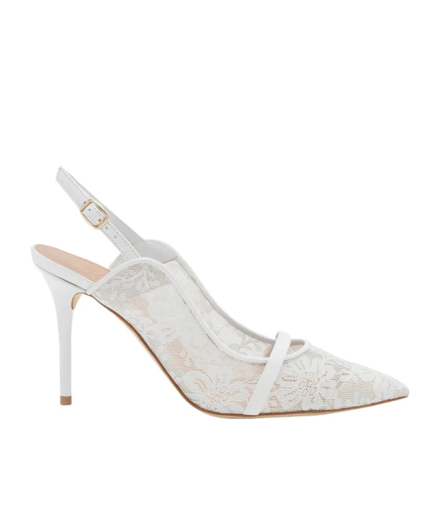 Marion 85Mm Lace Slingbacks