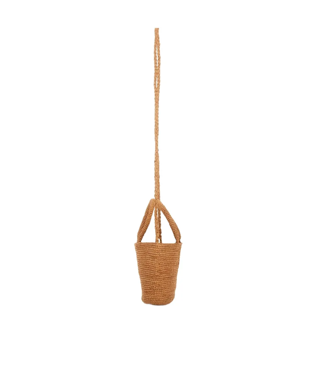 Logo Tag Woven Tote Bag