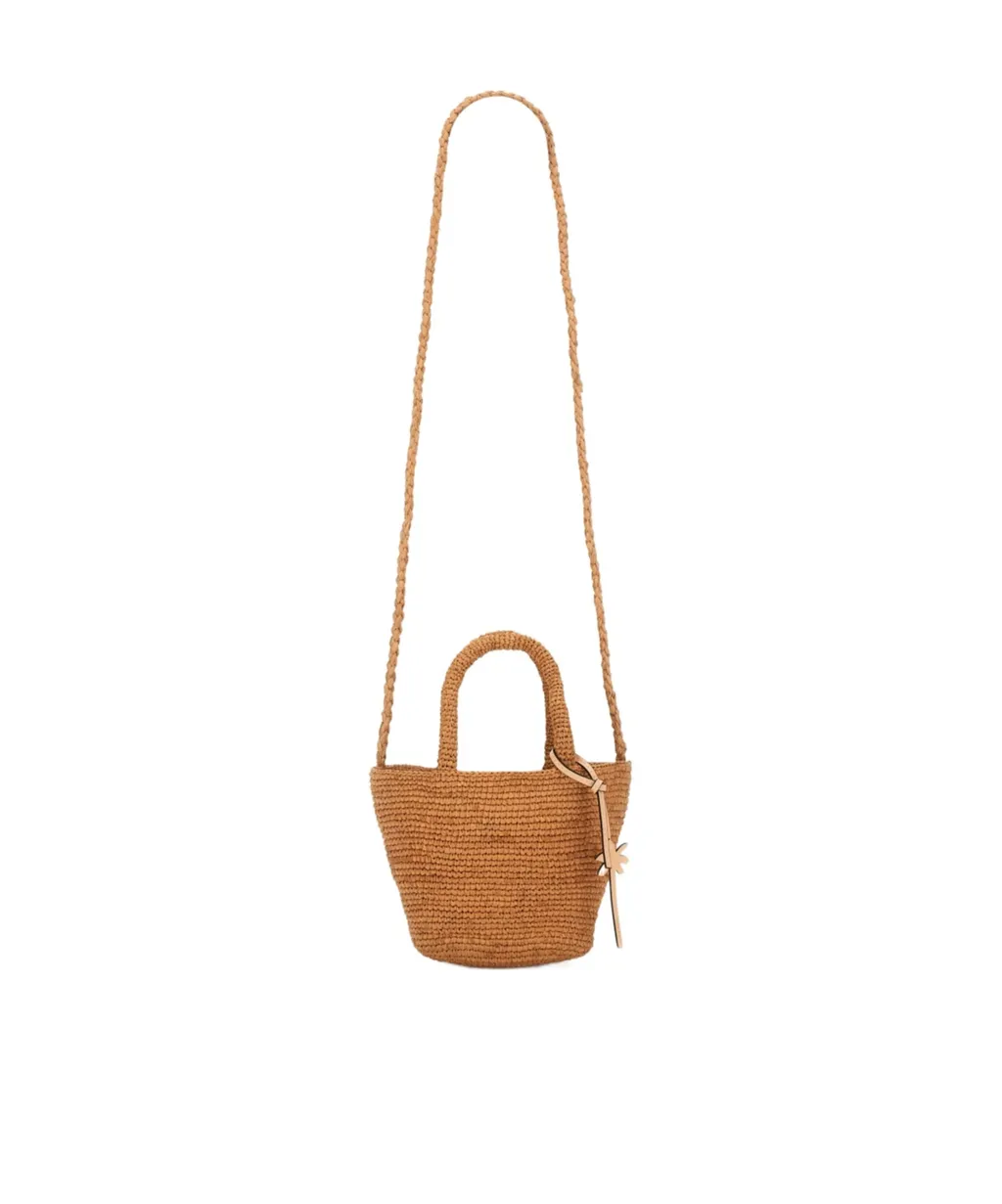 Logo Tag Woven Tote Bag