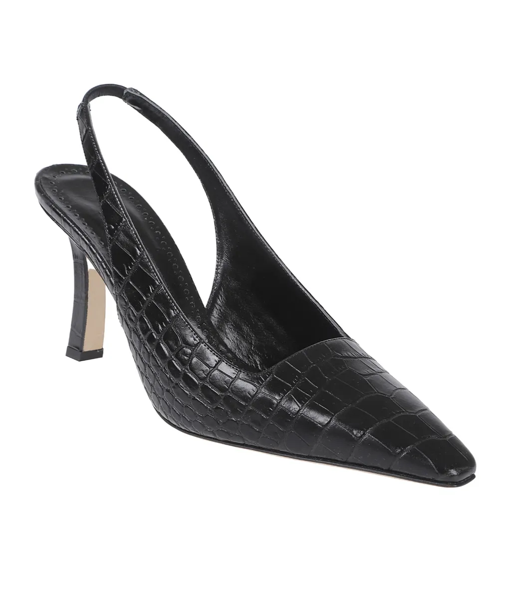 Pointed-Toe High-Heeled Sandals