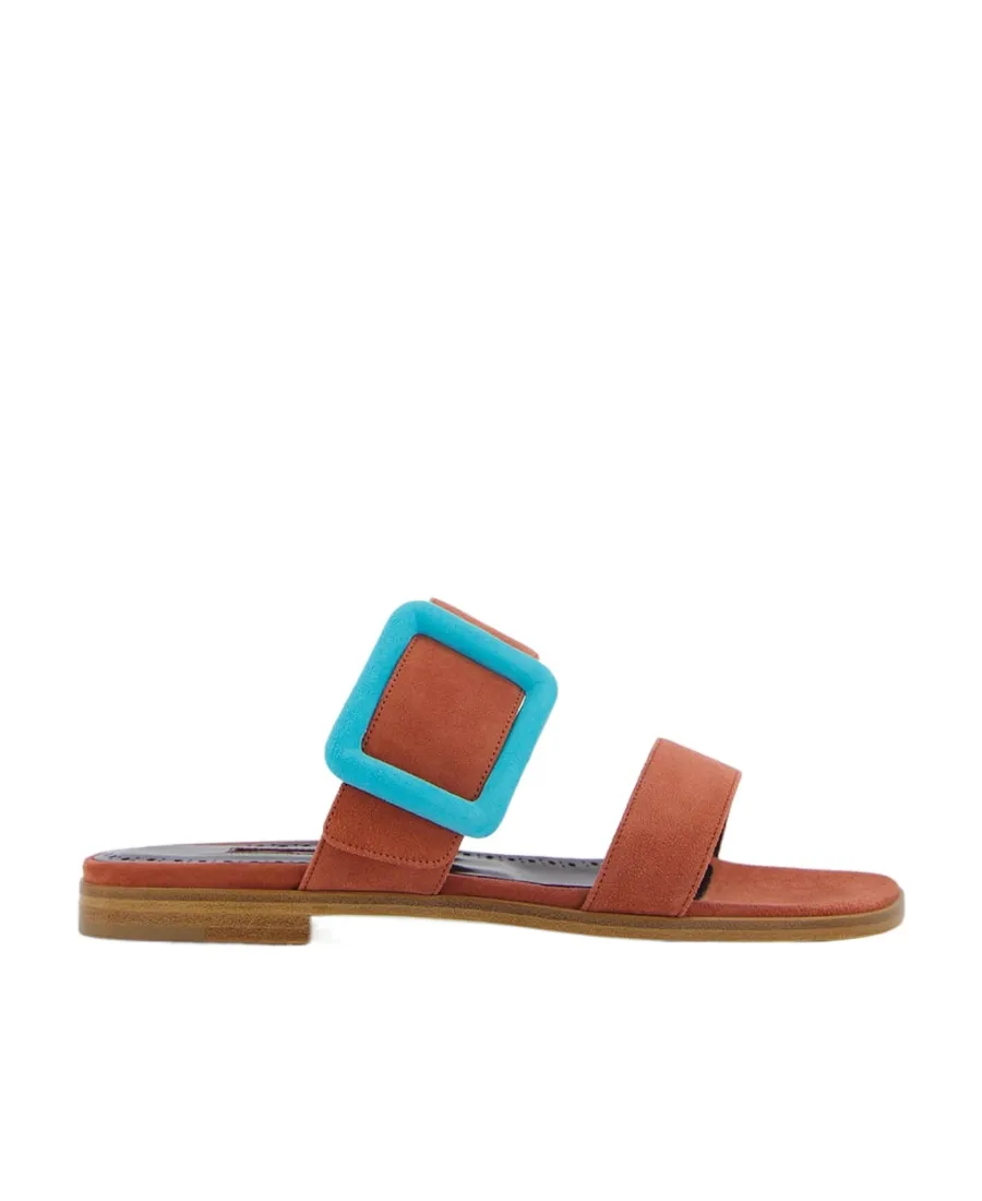 Buckle-Detailed Open Toe Sandals
