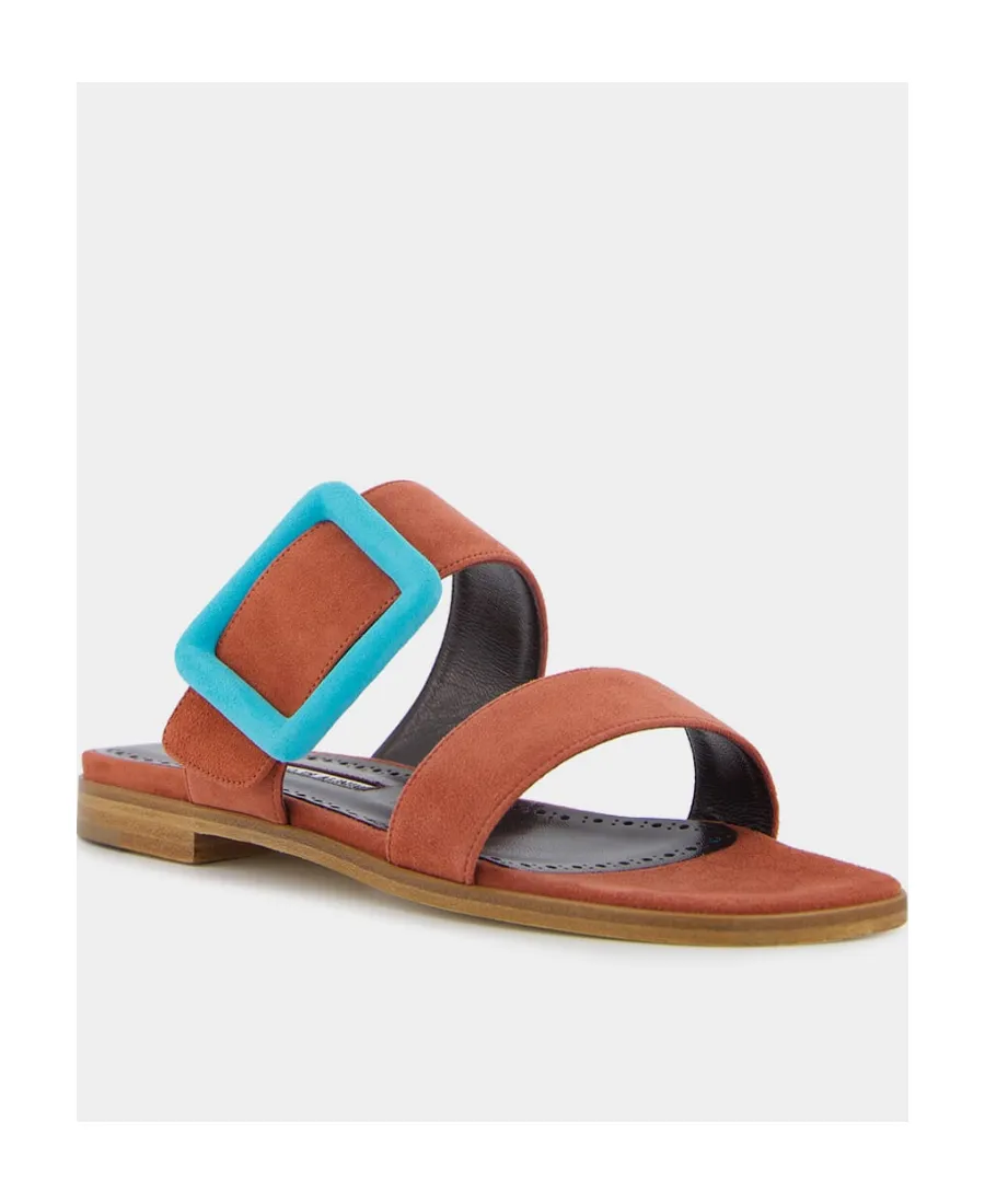 Buckle-Detailed Open Toe Sandals