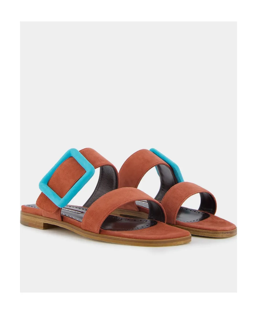 Buckle-Detailed Open Toe Sandals