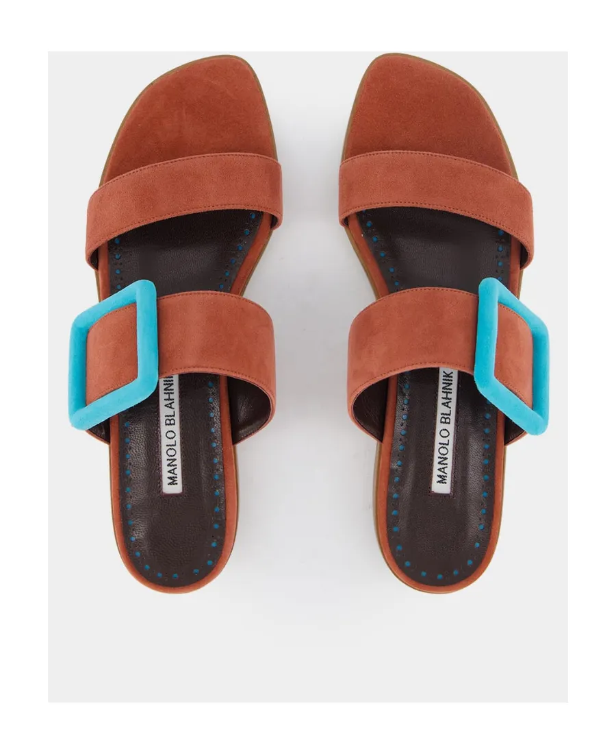 Buckle-Detailed Open Toe Sandals