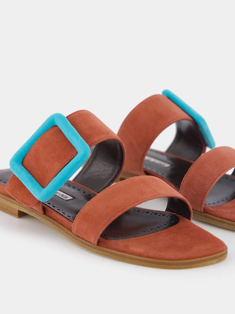 Buckle-Detailed Open Toe Sandals