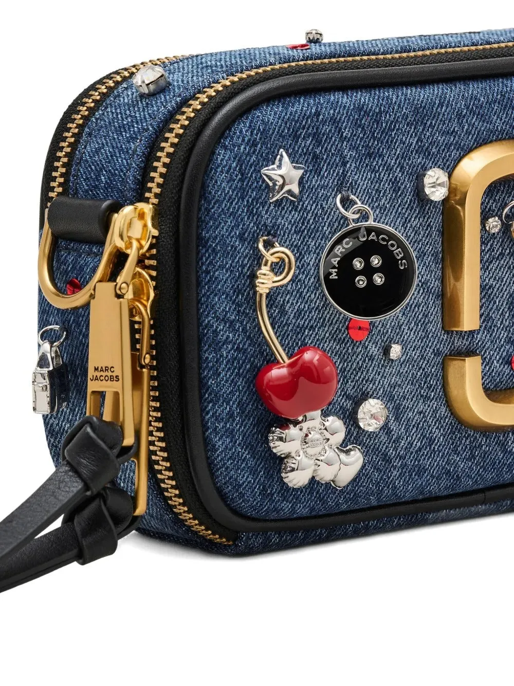 The Trinket Charm Denim Snapshot Bag