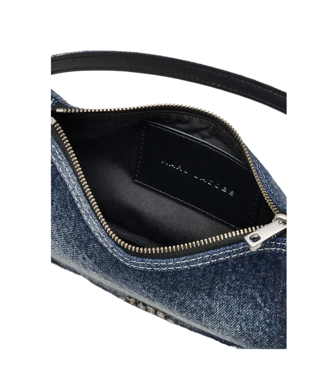 The Faded Denim Charm Shoulder Bag