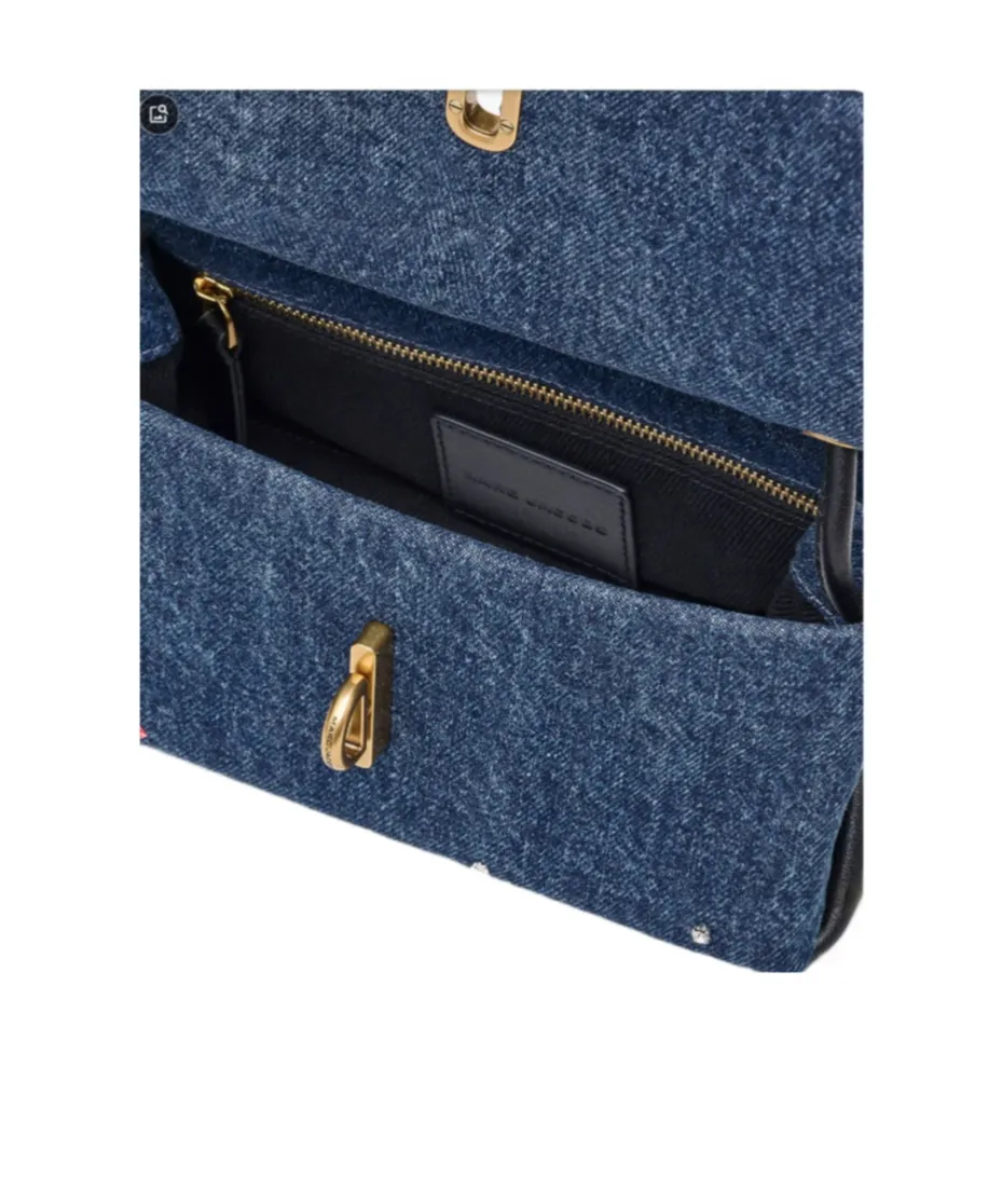 The Trinket Charm Denim Large Dual Bag