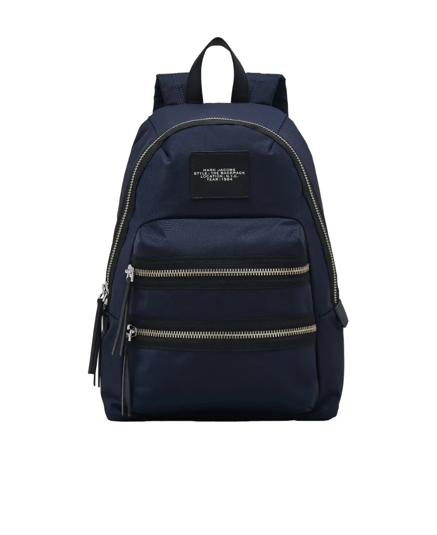 The Biker Logo-Patch Zipped Large Backpack