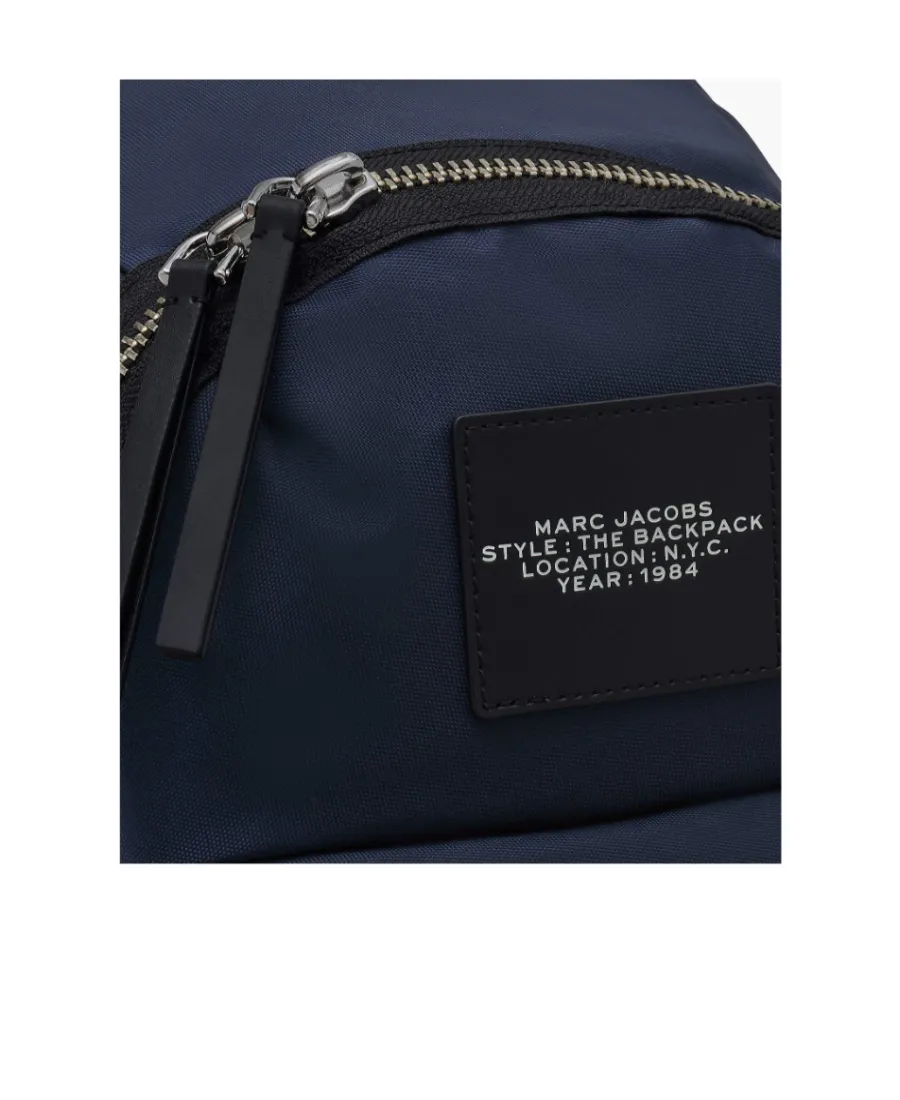 The Biker Logo-Patch Zipped Large Backpack