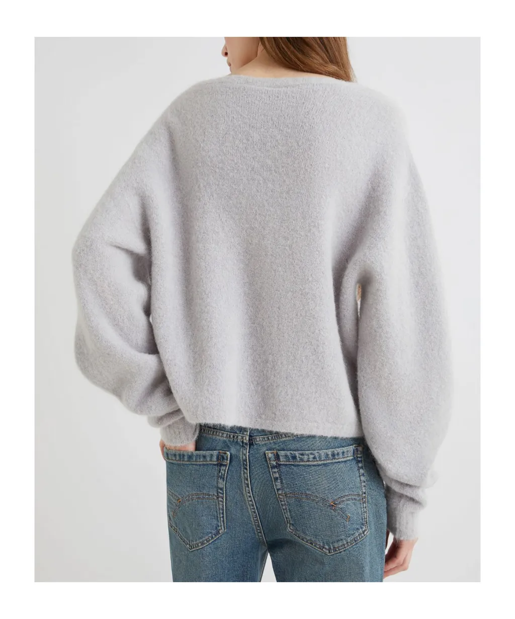 Stretch Alpaca Crew-Neck Sweater