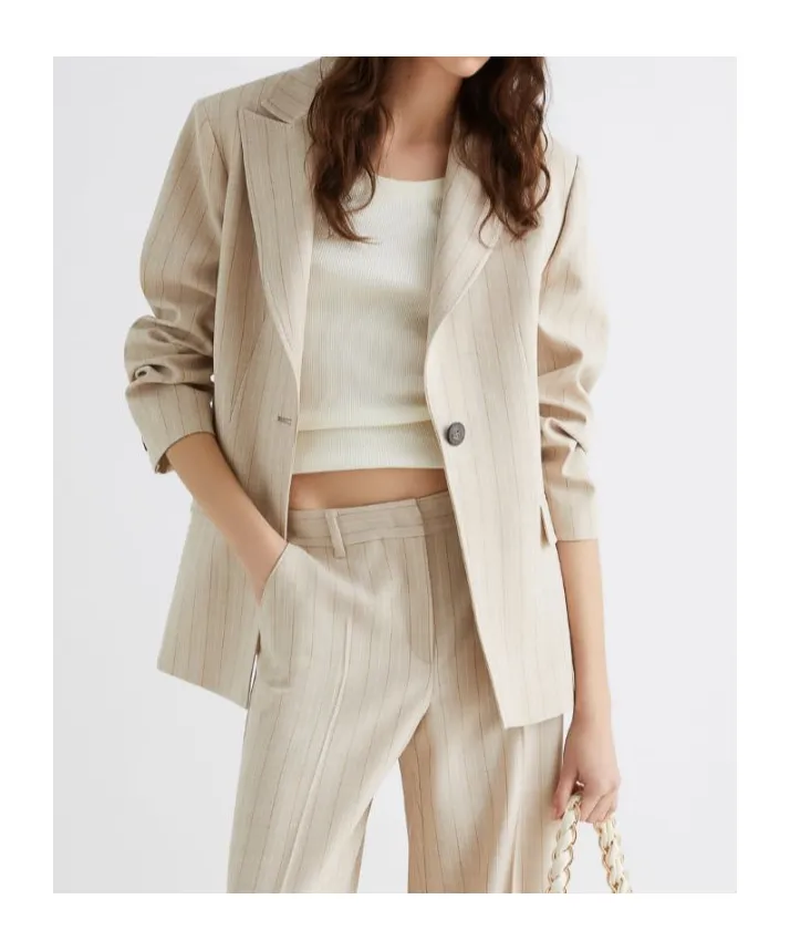 Stretch Canvas Blazer