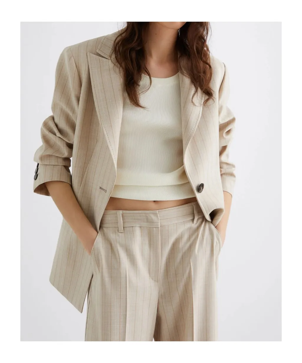 Stretch Canvas Blazer