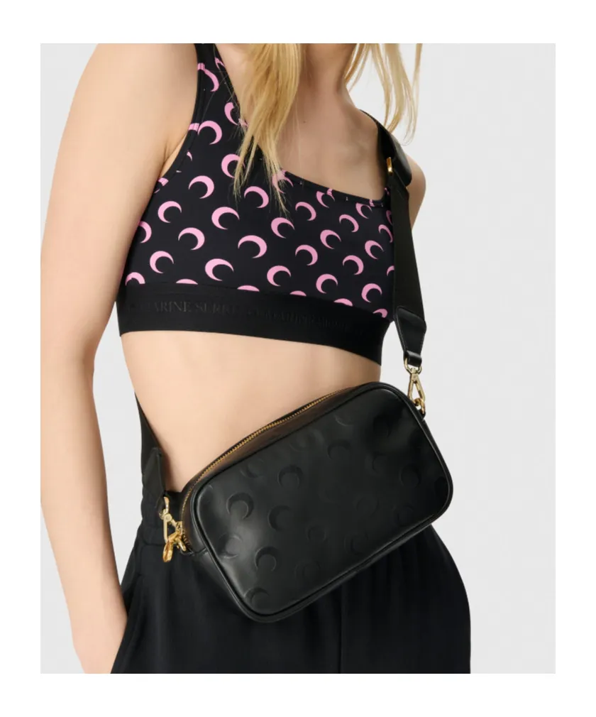 Moon Printed Medium Crossbody Bag