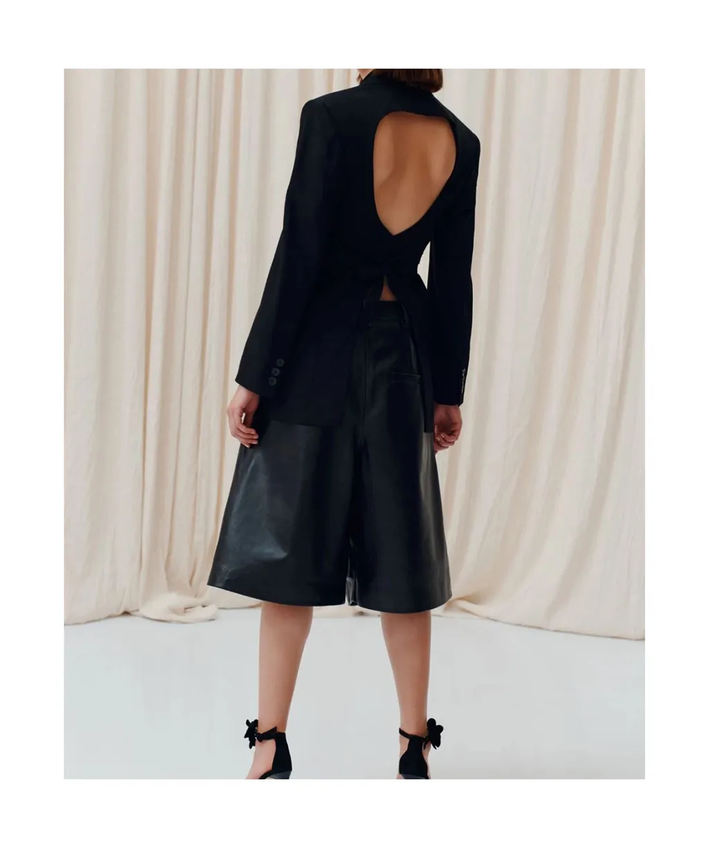 Long-Sleeved Suit Coat