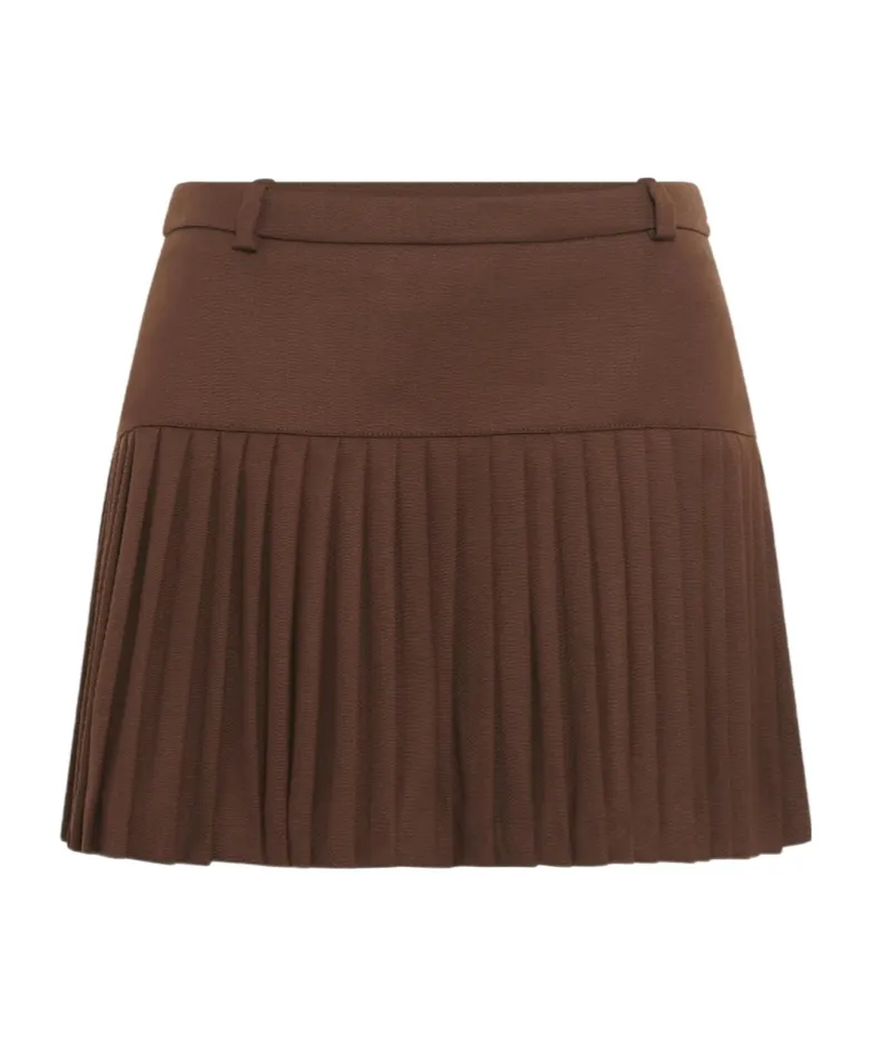 Pleated Mini Skirt