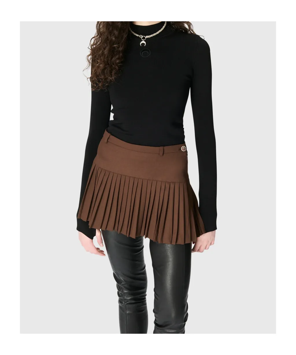 Pleated Mini Skirt
