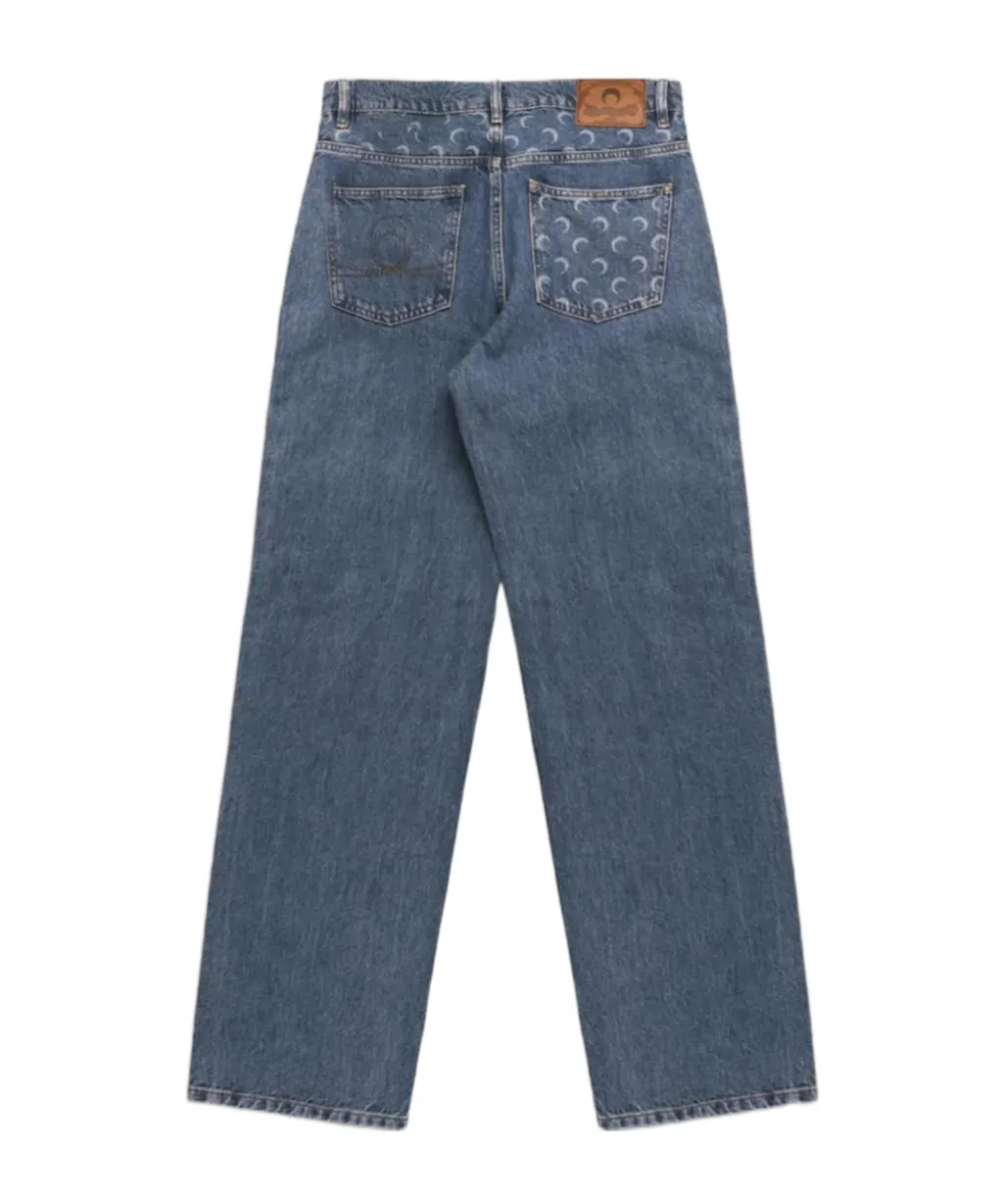 Logo Printed Jeans