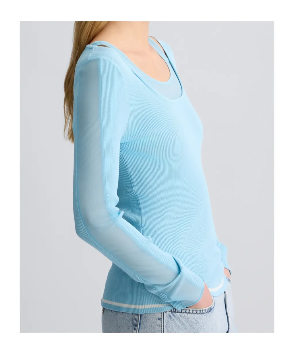 Jumper With Tulle Inserts