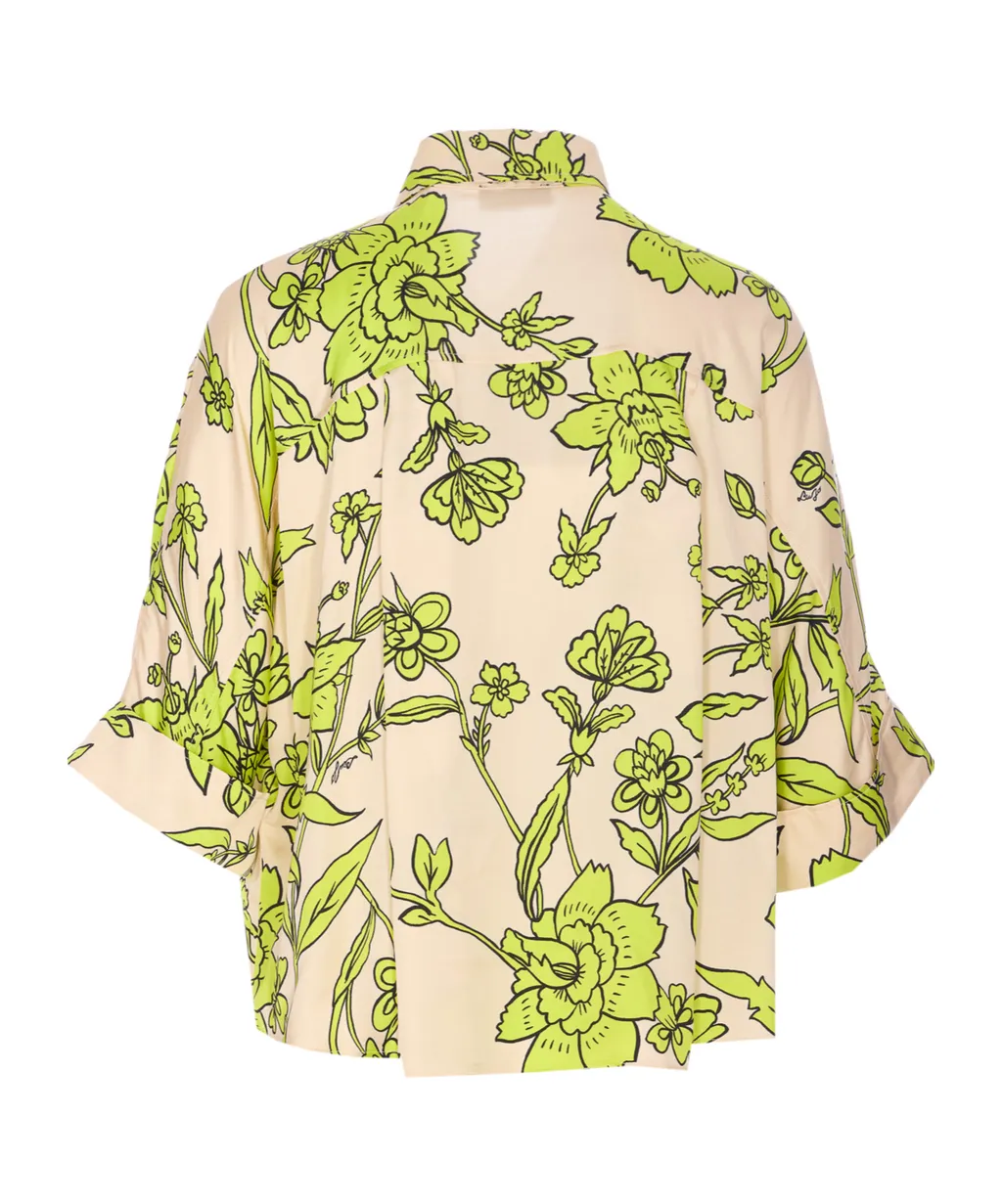 Printed Satin Shirt