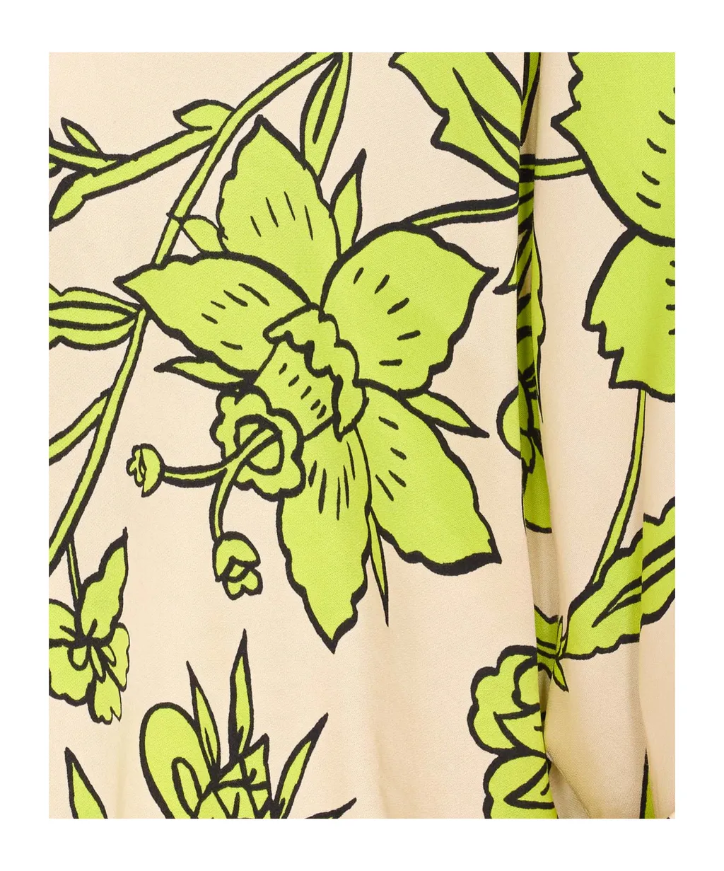 Printed Satin Shirt