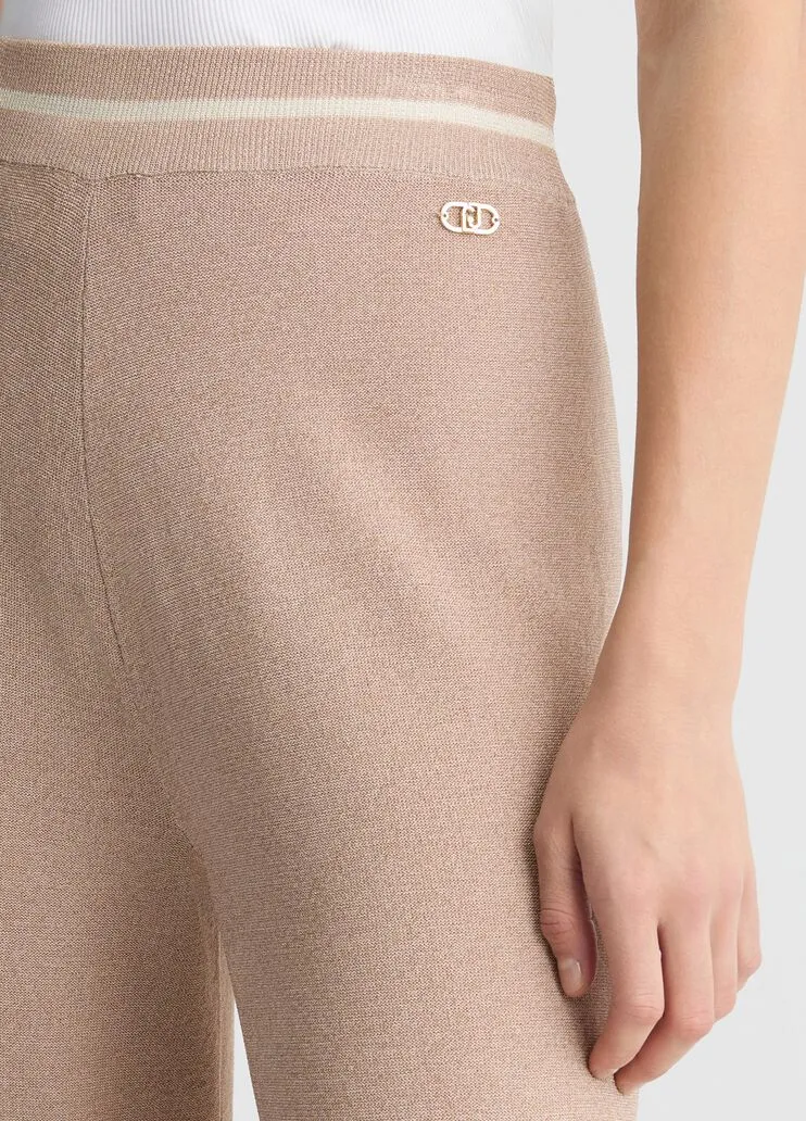 Lurex-Embellished Trousers
