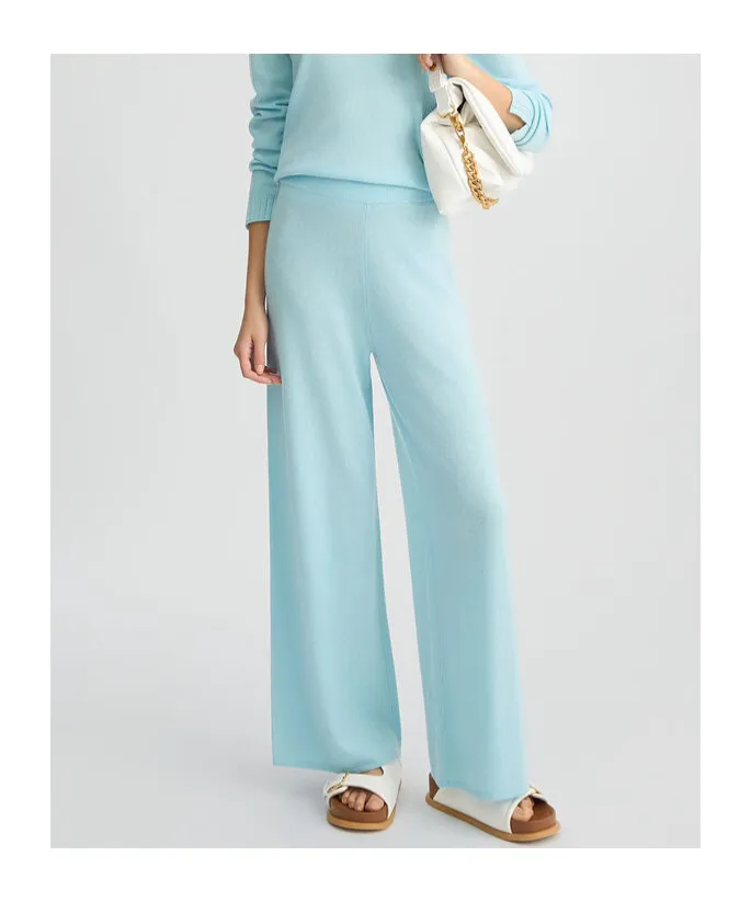 Logo-Embroidered Flared Trousers