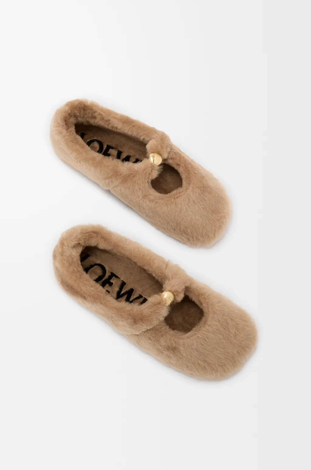 Shearling Pebble Soft Ballerina Shoes