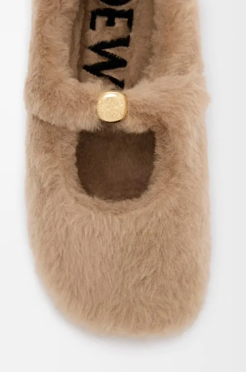 Shearling Pebble Soft Ballerina Shoes