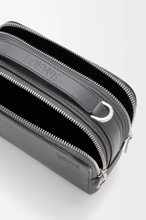 Mini Crossbody Camera Bag In Soft Grained Calfskin