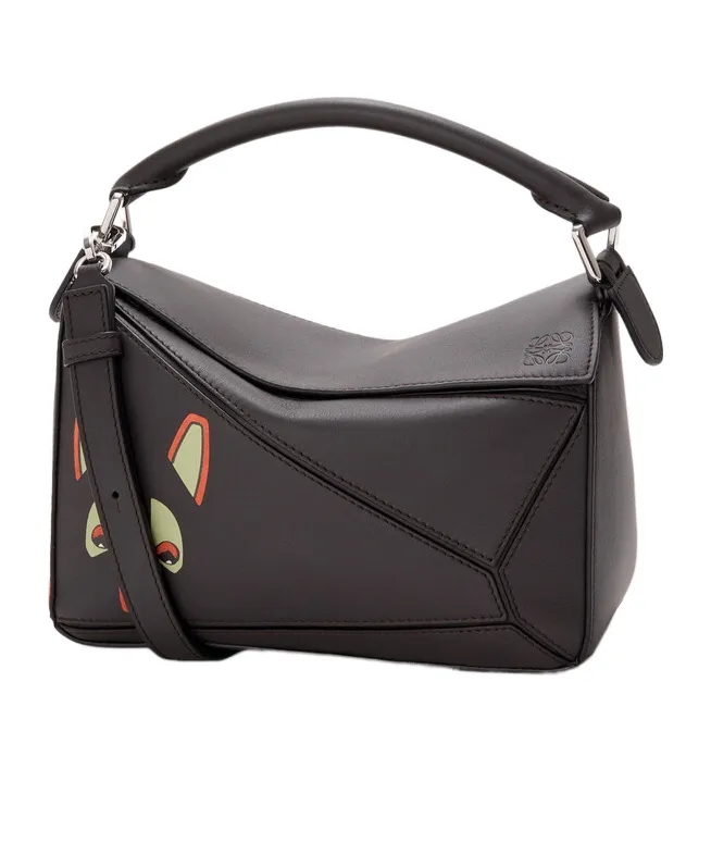 Futurist Cat Small Puzzle Bag