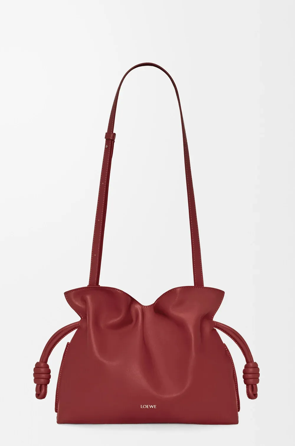 Knotted Drawstring Bucket Bag