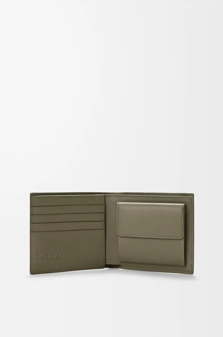 Bifold Coin Wallet In Satin Calfskin
