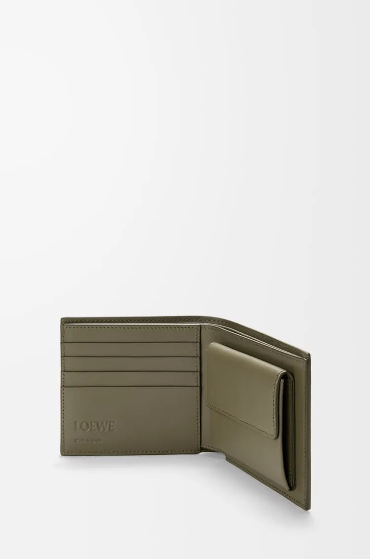 Bifold Coin Wallet In Satin Calfskin