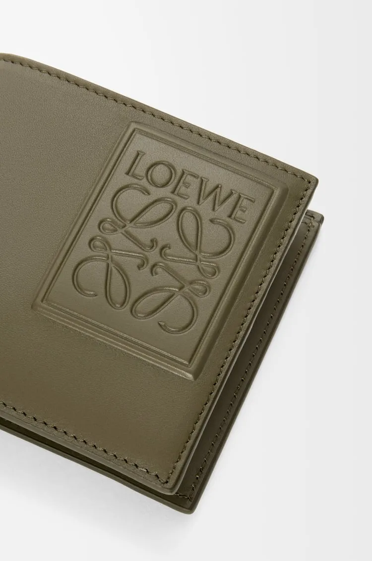 Bifold Coin Wallet In Satin Calfskin