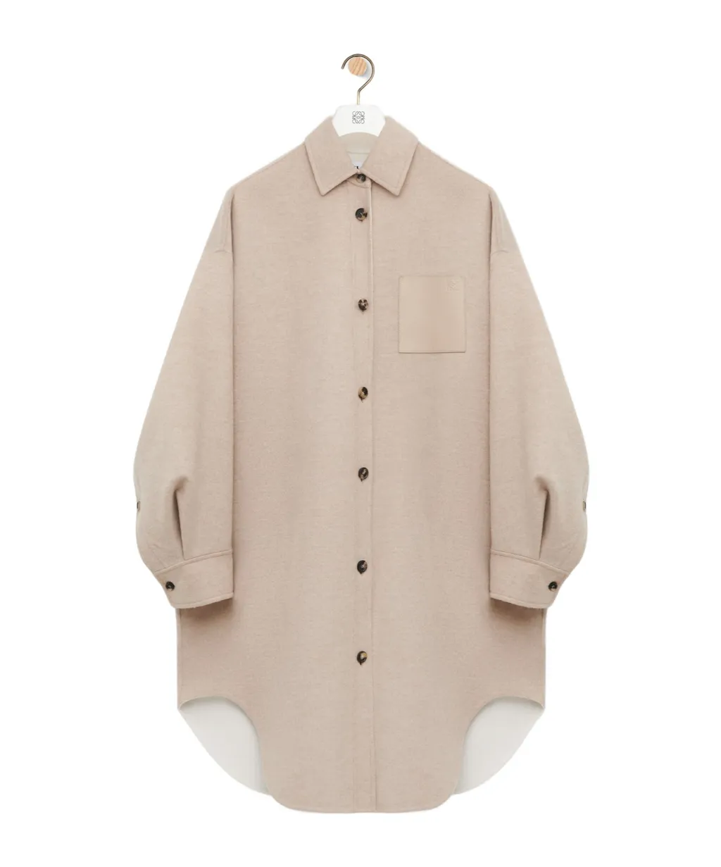 Coat In Wool And Cashmere